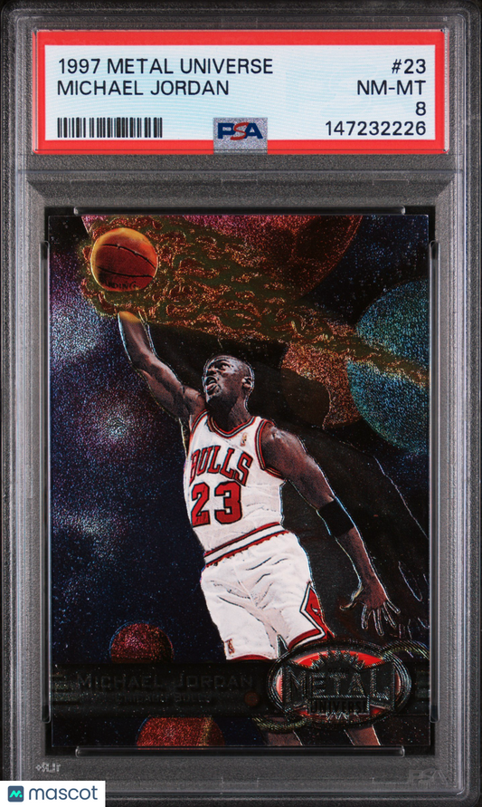 1997 Metal Universe Michael Jordan #23 PSA 8 NM-MT