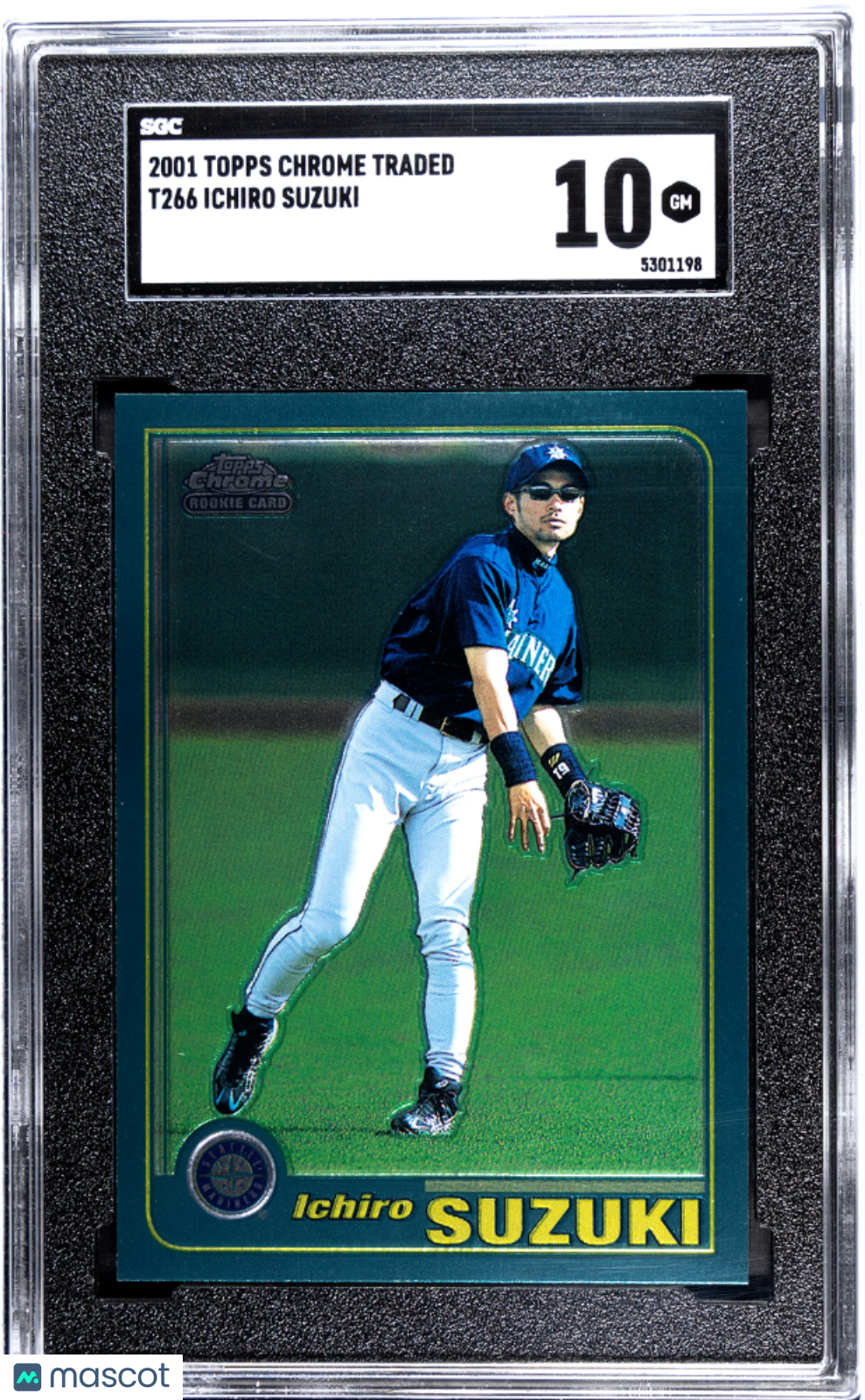 2001 Topps Chrome Traded #T266 Ichiro Suzuki RC Rookie SGC 10 GEM MINT