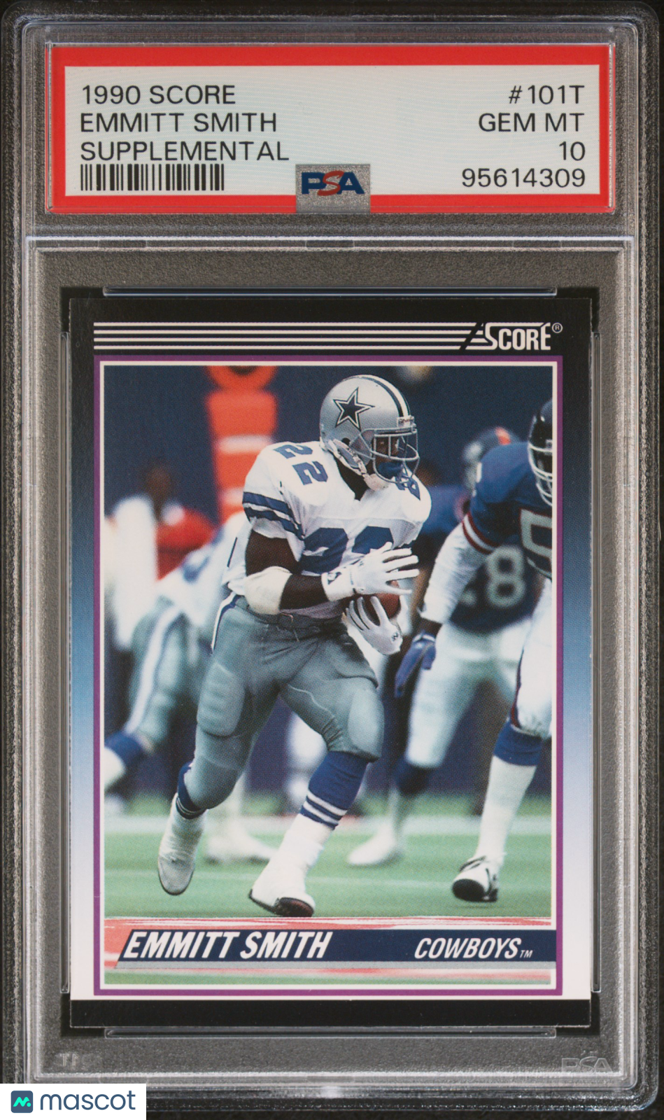 1990 Score Supplemental #101T Emmitt Smith RC Rookie PSA 10 GEM MINT New Label