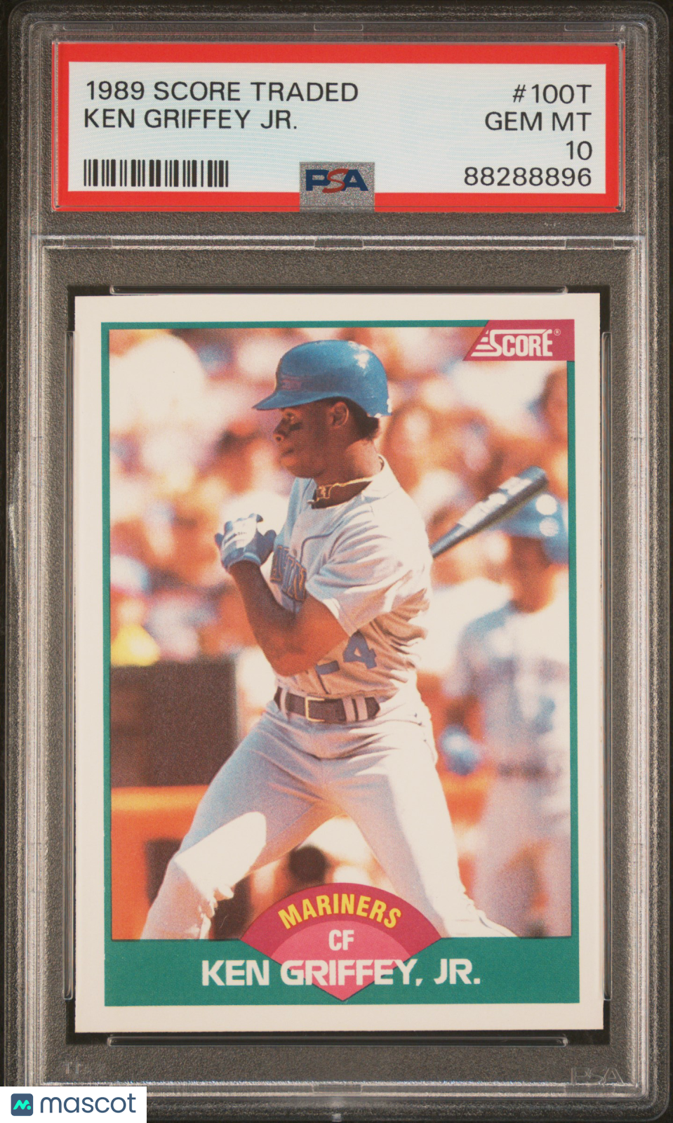 1989 Score Traded #100T Ken Griffey Jr RC Rookie PSA 10 GEM MINT New Label