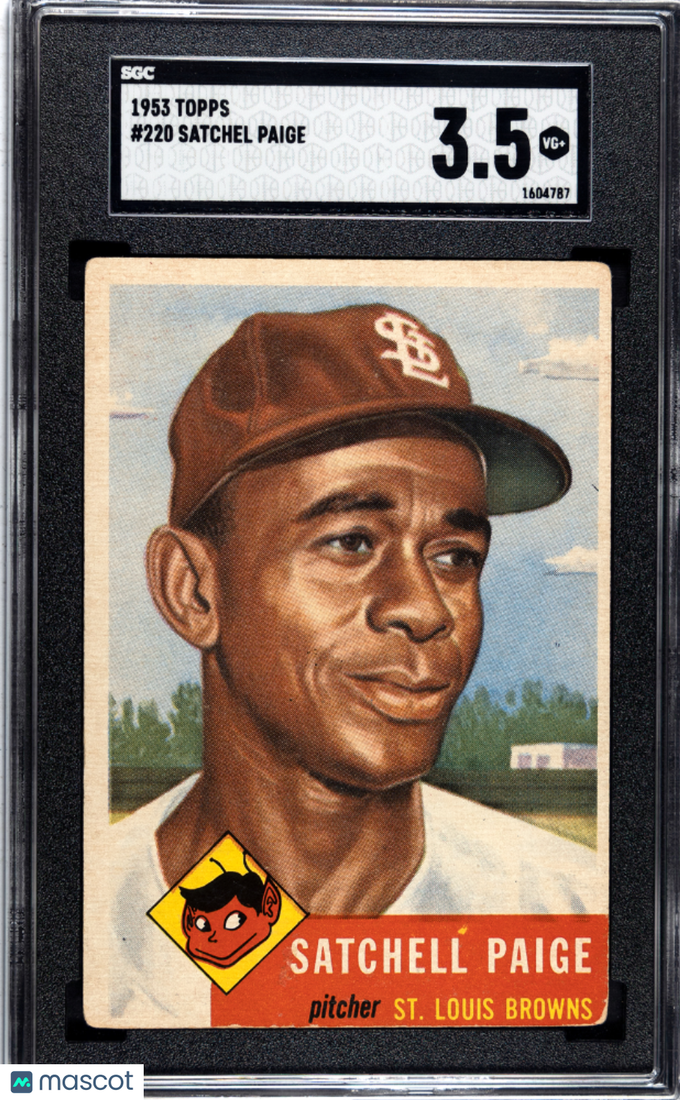1953 Topps #220 Satchell Satchel Paige SGC 3.5 VG+